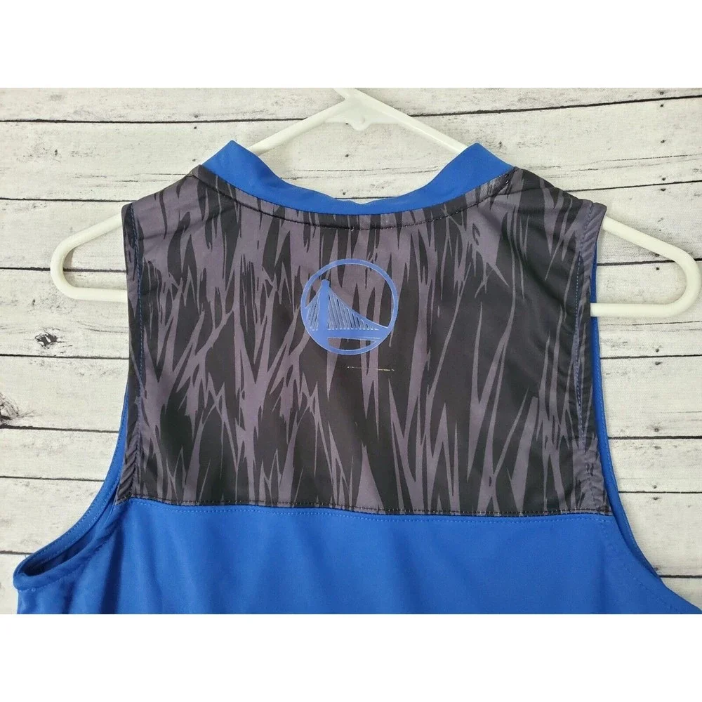 NBA UNK ST Golden State Warriors V Neck Jersey Blue Size Large - Picture 6 of 8
